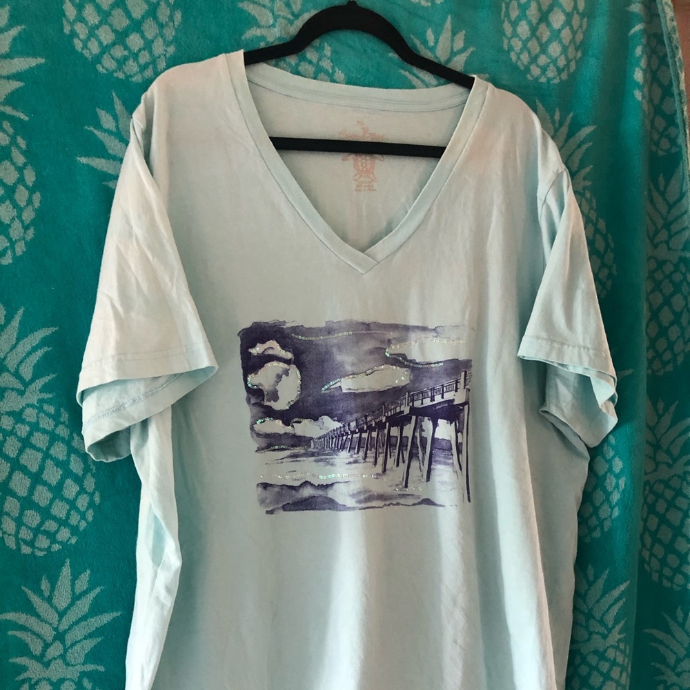 Women V neck T